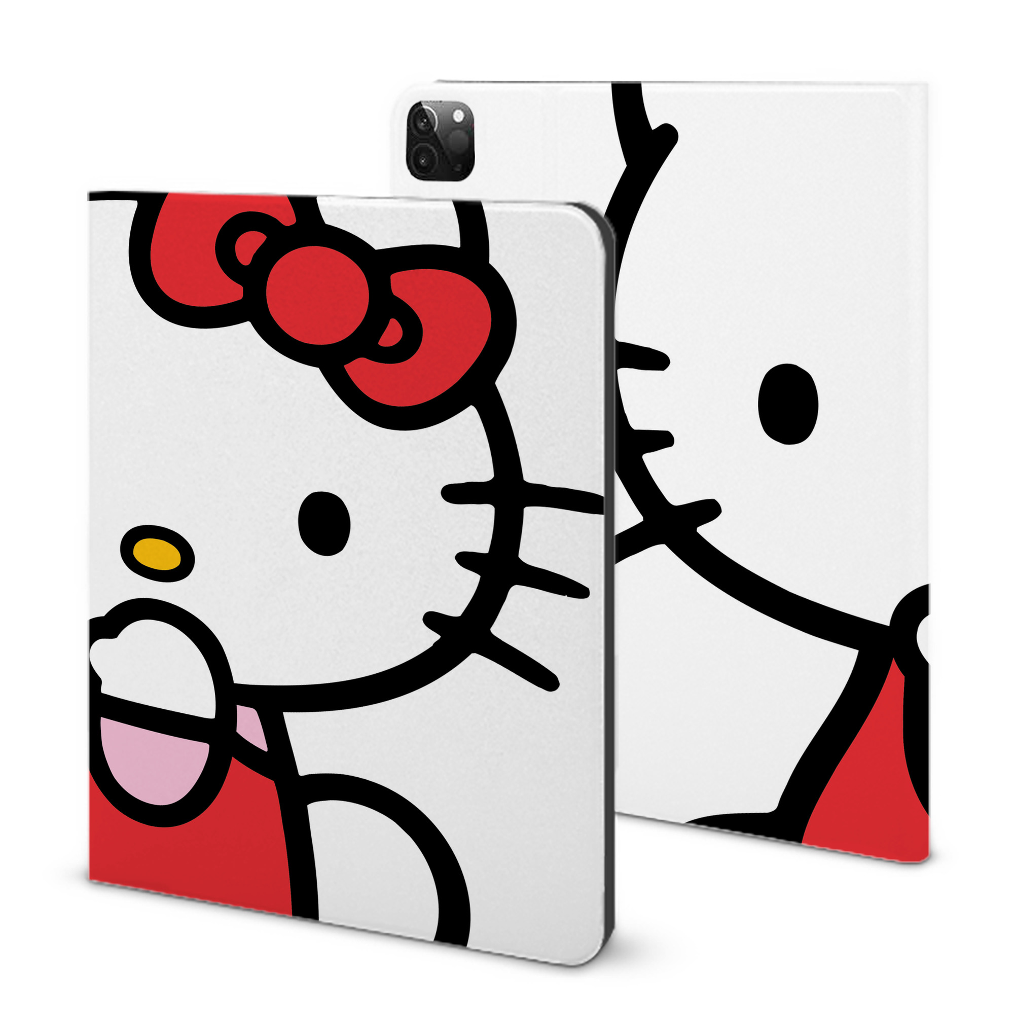 （画像用） Hello Kitty ハローキティ IPadケース ペンホルダー付き ブックスタイルデザイン